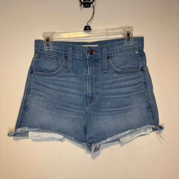 MADEWELL The Perfect Jean Short: Step-Hem Edition Odell Wash High Rise 26 - Picture 3 of 9